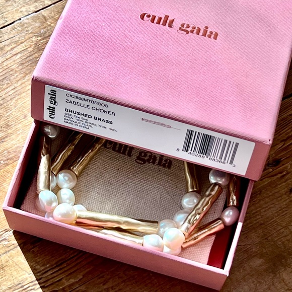 πΊπHPππΊ NWT Cult Gaia Zabelle Baroque Pearl Choker - Picture 16 of 16